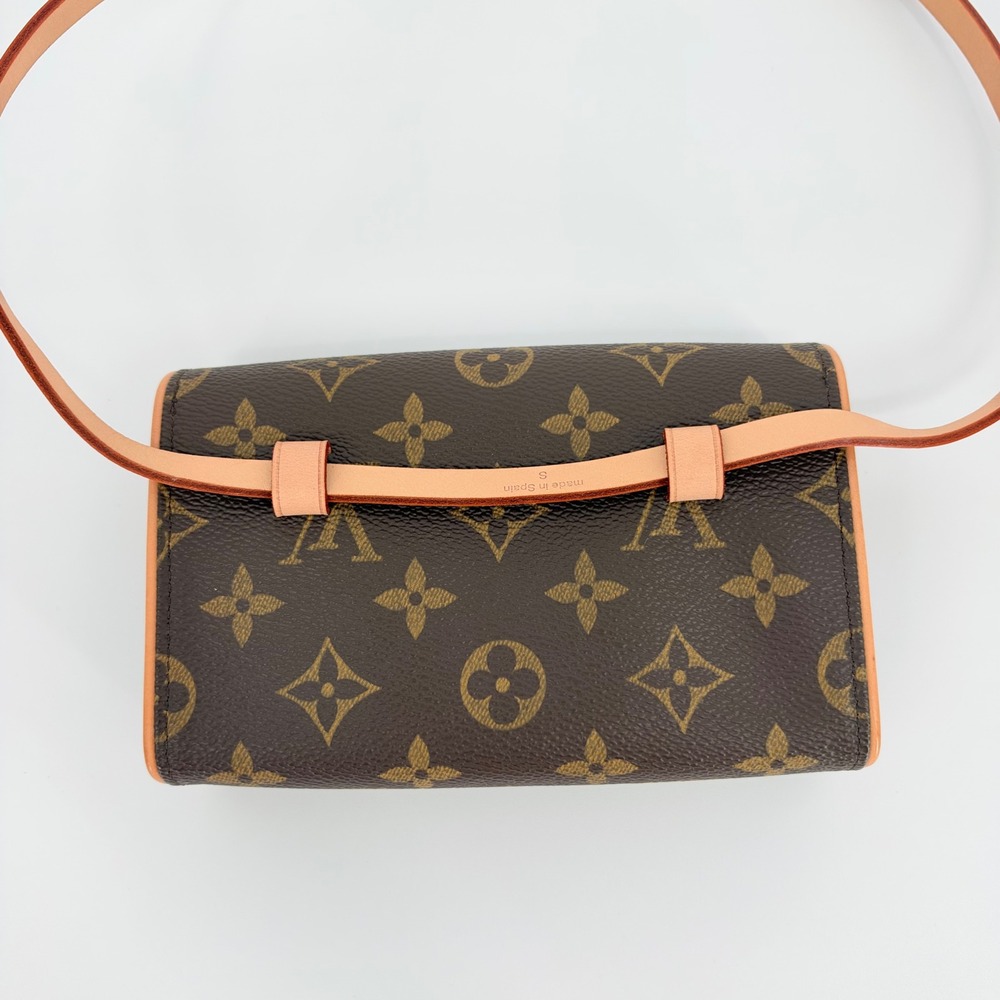 Louis Vuitton Florentine Belt Bag Brown S Monogram Travel Luxury Waist 25-30" - Picture 4 of 16